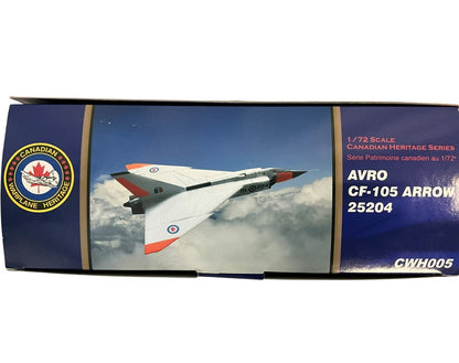 1/72 (HobbyMaster) Canadian Warplane Heritage Museum (CWH005) Avro (Canada) CF105 Arrow (25204) RL204 (Limited Edition of ONLY 1000)