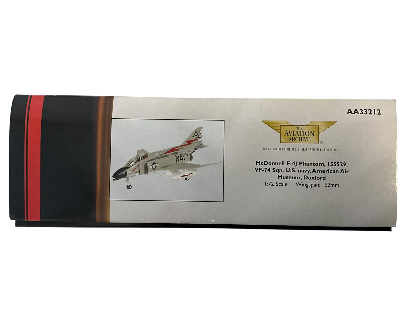 1/72 Corgi (AA33212) McDonnell Douglas F4J Phantom II (#114 cx/n 155529) Vietnam War 1972 U.S.S. America VF-74 U.S. Navy (Limited Edition #1801 of 2500) 2008 Release