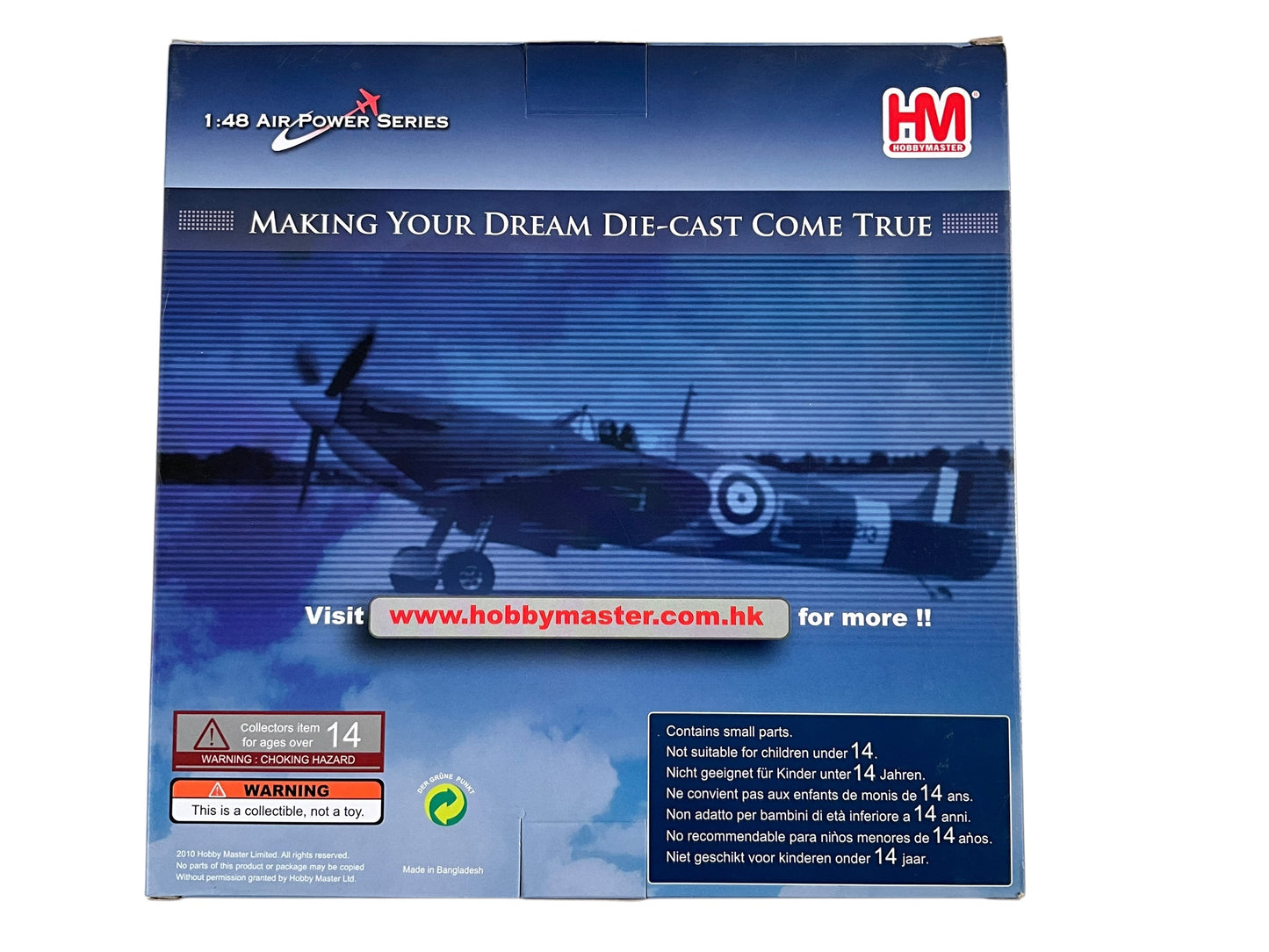 1/48 Hobbymaster (HA7864) Supermarine Spitfire Mk.Vb Trop (EP706 / T+L) flown by R.C.A.F. Ace Geoege "Buzz" Beurling Malta 1942 No. 249 Sqn R.A.F. (Limited Edition)