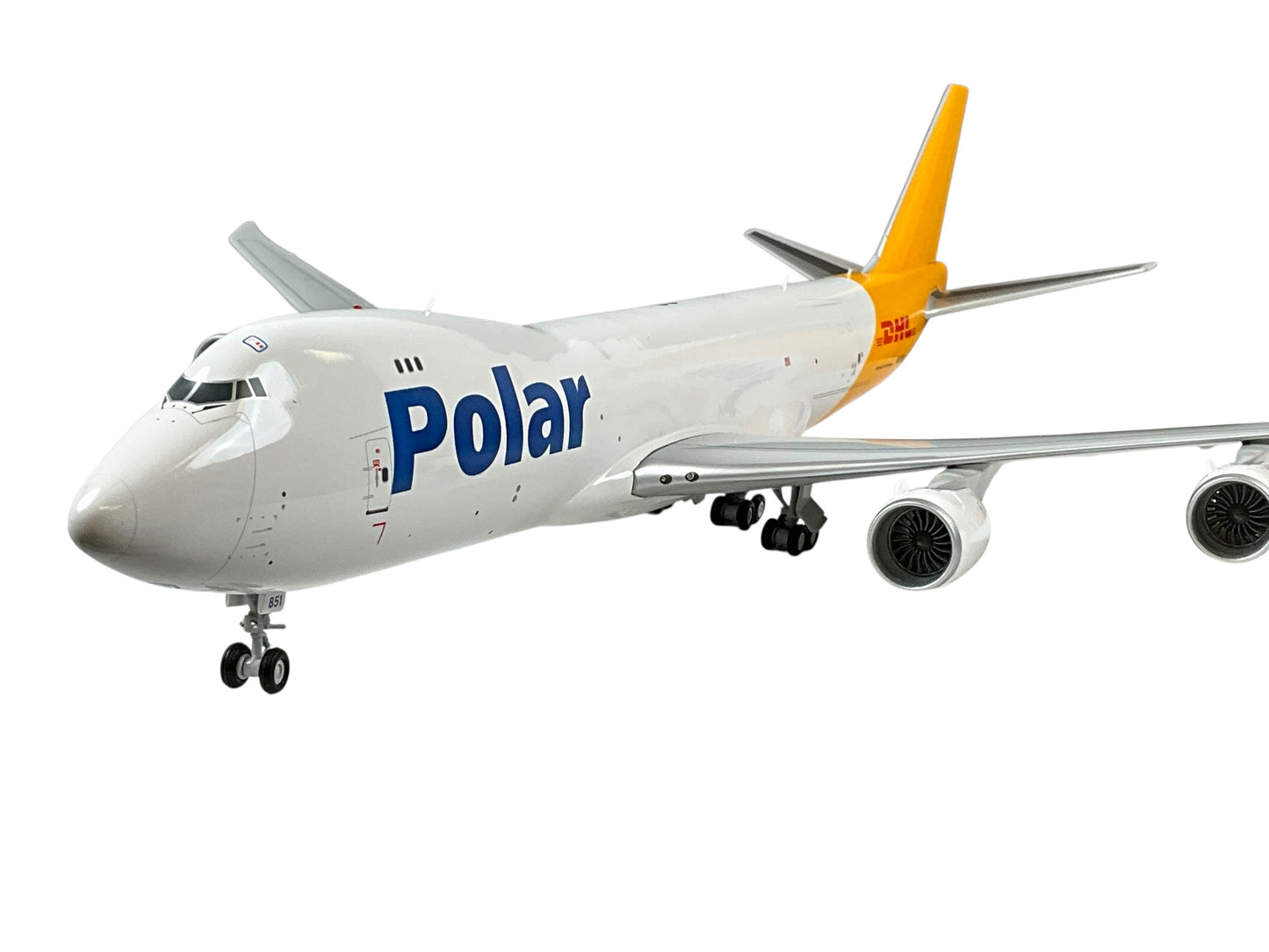 1/200 JC Wings (XX2712) Boeing B747-8F (N851GT) "DHL" Polar Air Cargo (Limited Edition) 2021 Release