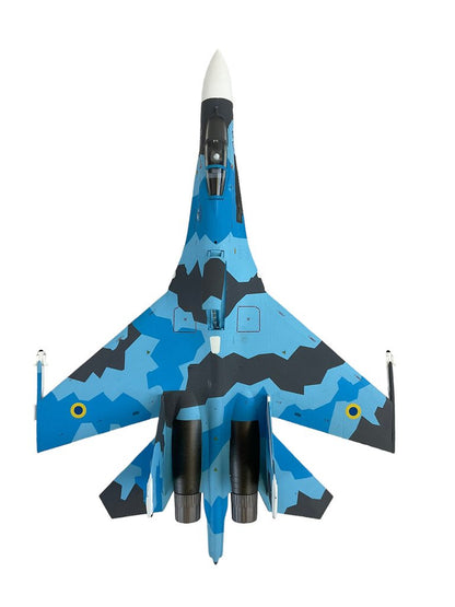 Ukrainian Air Force Sukhoi SU-27 Flanker Splinter Camouflage JC Wings 1:72 Scale Die Cast Model NIB