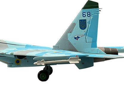 1/72 JC Wings (JCW-72-SU27-009) Sukhoi Su27UB Flanker-C (Blue 68) "Sky Blue Splinter Pattern Camo" 831 IRP, Ukraine Air Force (Limited Edition #270 of 600)