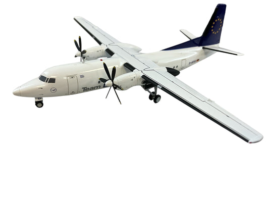 1/200 JC200 (SA2022) Fokker50 (D-AFKU) Operated by Contact Air - Team Lufthansa (Limited Edition)