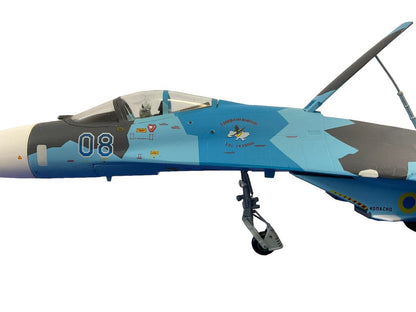 Ukrainian Air Force Sukhoi SU-27 Flanker Splinter Camouflage JC Wings 1:72 Scale Die Cast Model NIB