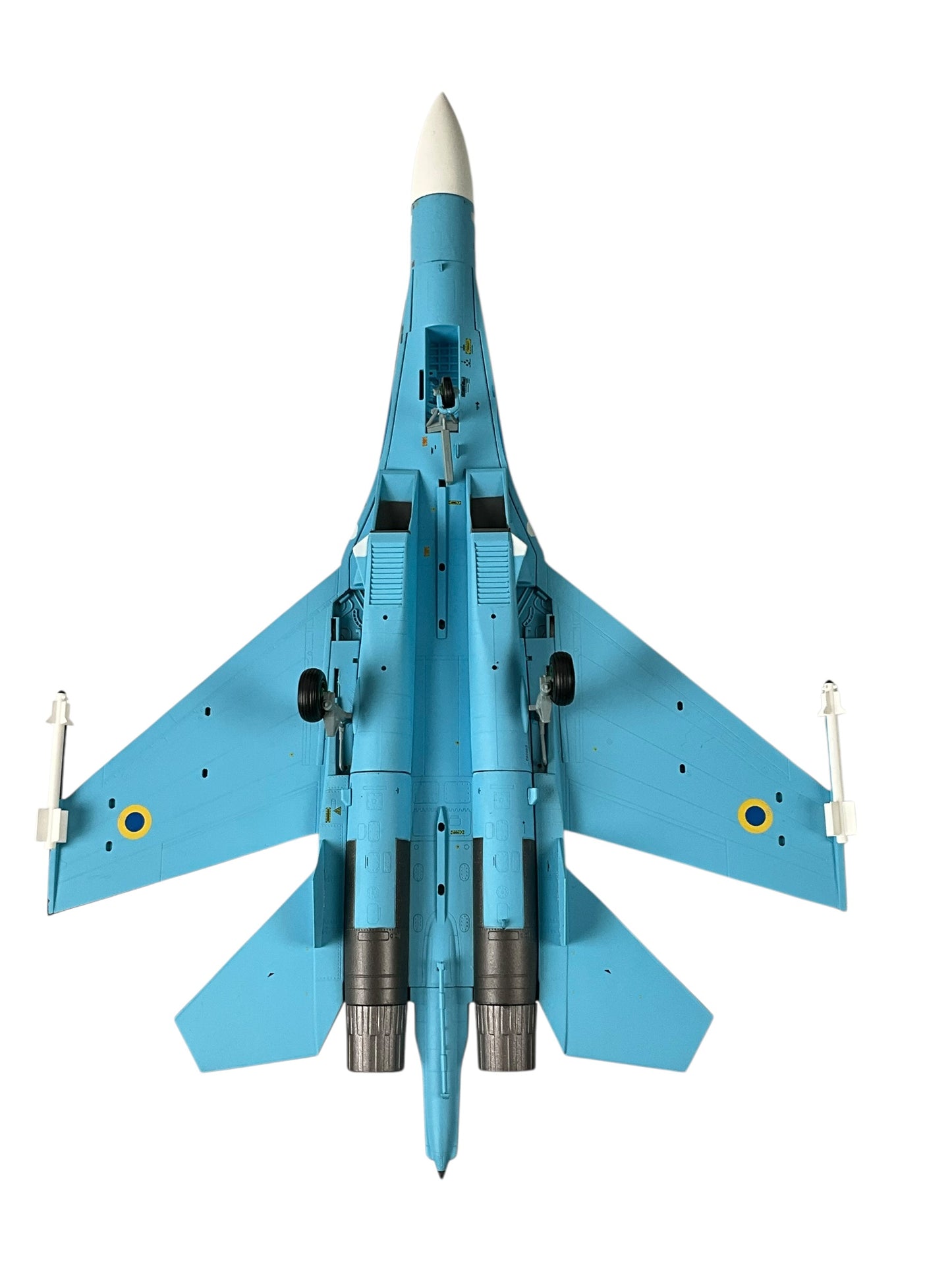 1/72 JC Wings (JCW-72-SU27-001) Sukhoi SU27 Flanker (Blue 08) Sky Blue Splinter Pattern Camo 831 Tactical Aviation Brigade, Ukraine Air Force (Limited Edition #599 of Only 720) 2022 Release
