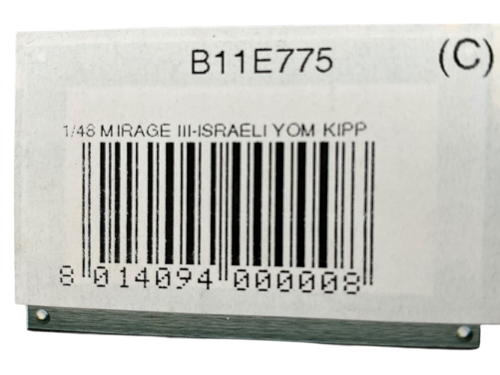 1/48 Franklin Mint/Armour (B11E775) Dassault Mirage IIIC (159) Yom Kippur War (13 Kills) , 101st Sqdn "Tayeset", Israeli Air Force 1973 (Limited Edition)
