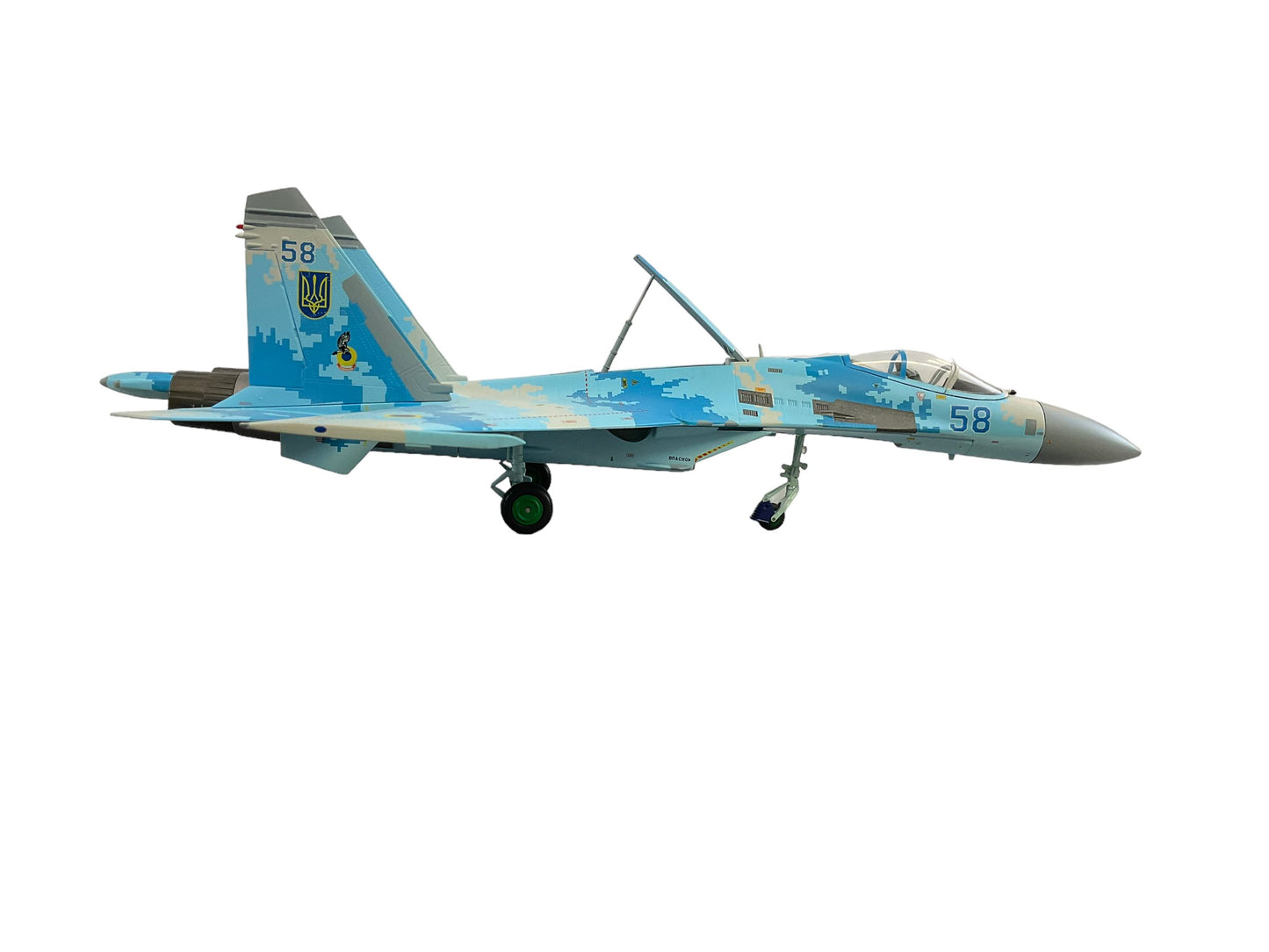 Ukrainian Air Force Sukhoi Su-27 Flanker JC Wings 1:72 Scale Die Cast Model NIB Digital Pattern