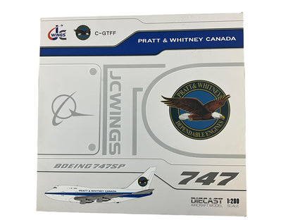 1/200 JC Wings (JCXX20286) Boeing B747SP (C-GTFF) P)ratt & Whitney Canada Engine Test Aircraft (Limited Edition)