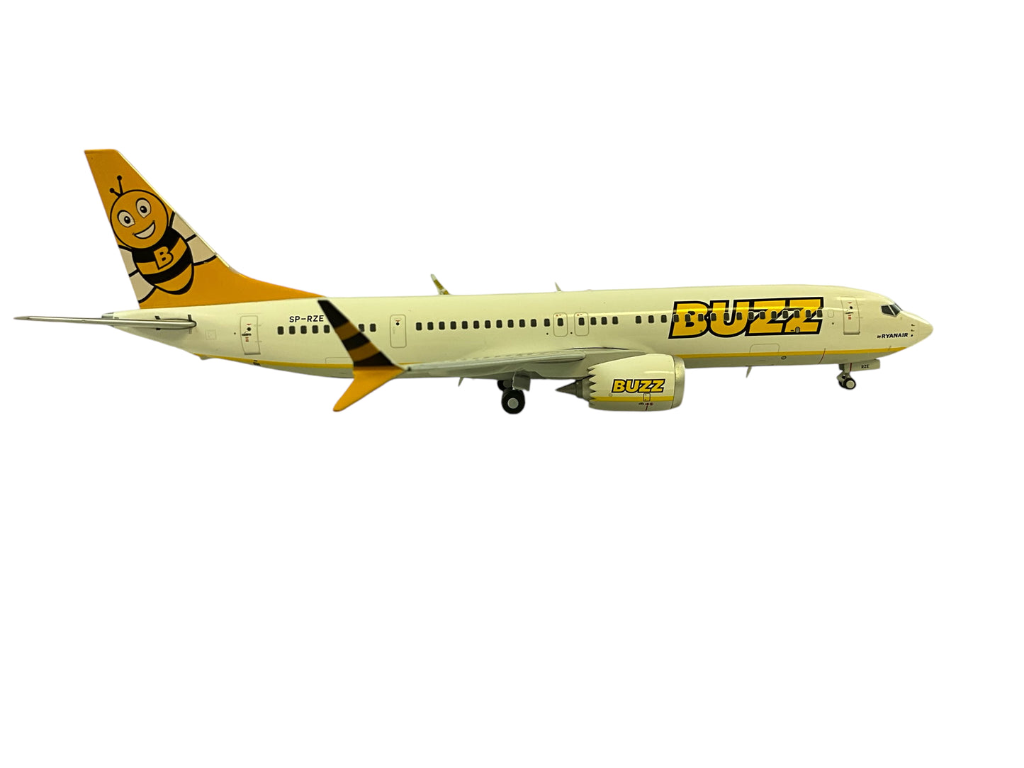 1/200 JC200 (EW238M004) Boering B737-8MAX (SP-RZE)  "BUZZ" - by Ryanair (Limited Edition)