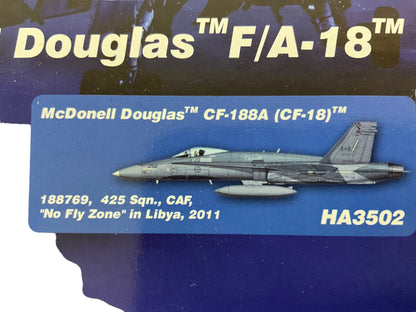 1/72 Hobbymaster McDonnel Douglas CF188 Hornet Diecast Model RCAF Libya No Fly Zone 2011