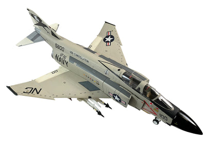 1/48 Armour/Franklin Mint (B11B553/98233) McDonnell Douglas F4J  Phantom II (155800 / 100) "Showtime100" flown by Lt.Cunningham & Lt.Driscoll "U.S.S.Constellation" VF96 "Fighting Falcons" U.S.Navy, 1972 Vietnam War(Limited Edition)
