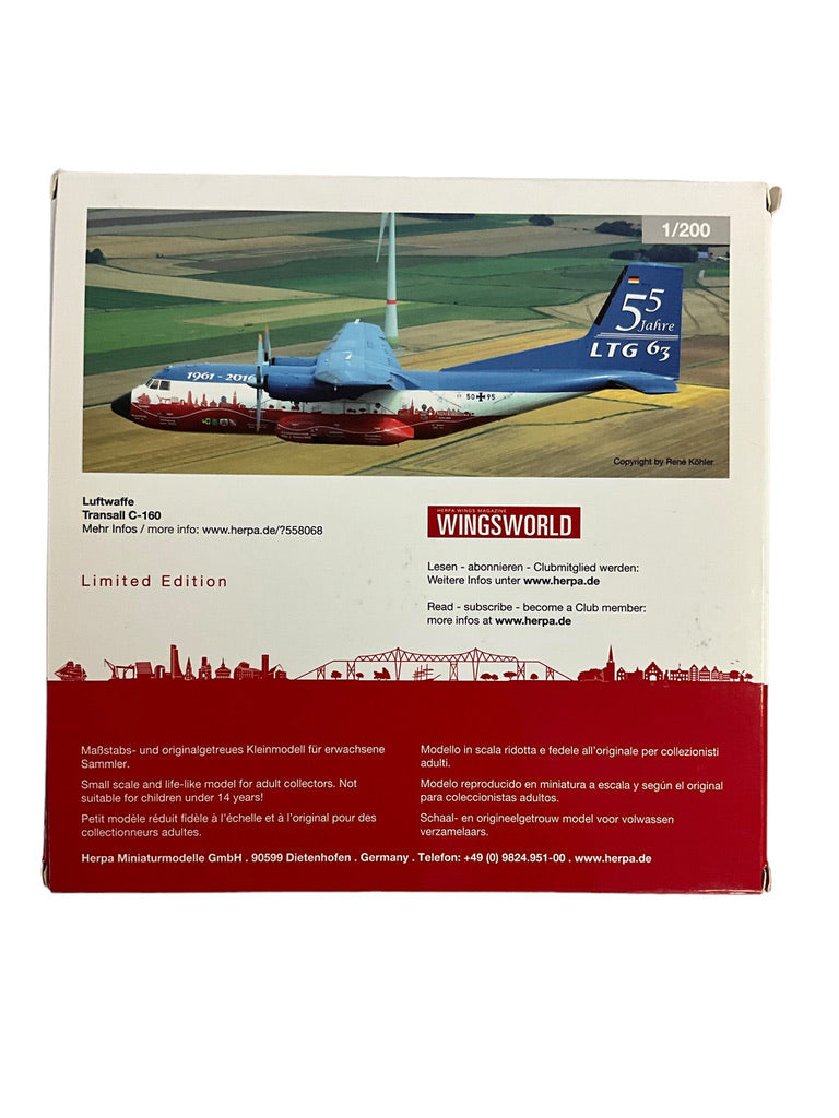 1/200 Herpa (558068) Transall C160 Deutche Bundes Luftwaffe