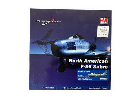 1/72 HobbyMaster (HA4312) North American F86F Sabre (52-4584) "Mig Mad Marine" of Major John Glenn (3rd Mercury Astronaut) 25th FS Suwon AB Korea 1953 U.S.A.F. (Limited Edition of Only 600)