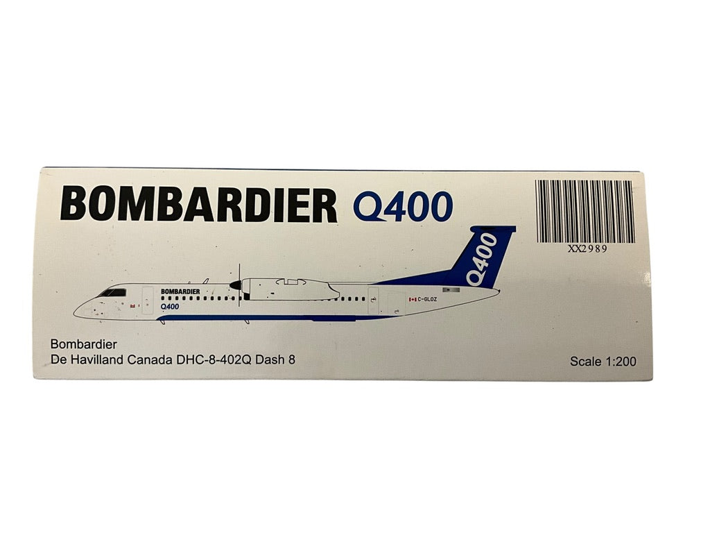 1/200 JC Wings (XX2989) Bombardier Q400 (DeHaviland Canada DHC-8-402Q Dash 8) C-GLOZ Bombardier (Limited Edition) 2018 Release