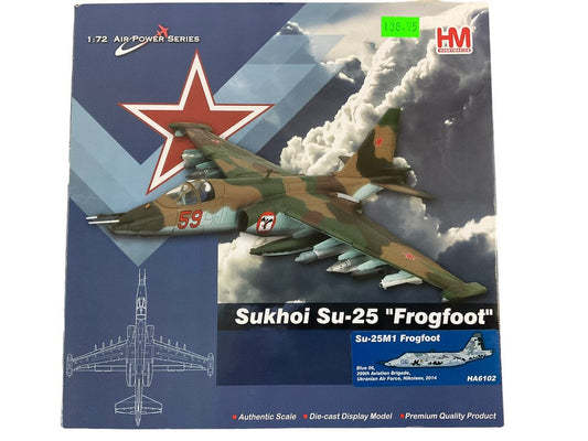 Ukranian Air Force Sukhoi Su-25 Frogfoot Hobby Master 1:72 Die Cast Model NIB