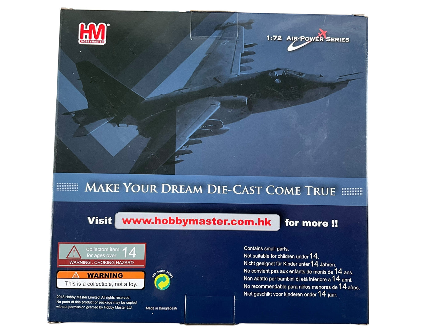 1/72 Hobbymaster (HA6108) Sukhoi SU25M1 Frogfoot (Blue 08) Digital Camo Mykolaiv/Kulbakino AB, 299 BrTA, Ukraine Air Force (Limited Edition)