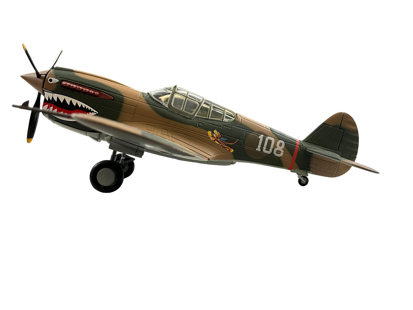 1/48 Franklin Mint/Armour (B11B628/98501) Curtiss P40 WarHawk (108) flown by WWII AVG "Ace" David Lee "Tex" Hill 2nd Pursuit Squadron "Flying Tigers" Chinese Nationalist Army Air Force (limited Edition)