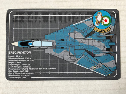 1/72 JC Wings (JCW-72-F14-006) Grumman F14A (Tomcat) "Alicat" (3-6045) Grey & Blue Camo, Islamic Republic of Iran Air Force (Limited Edition #422 of Only 750)