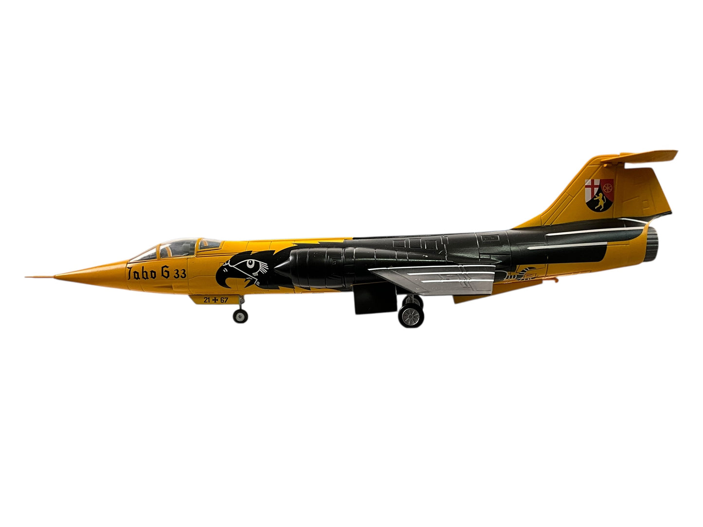 1/48 Franklin Mint/Armour (B11B548 / 98306) Lockheed (Messerschmitt) F104G Starfighter (21+67) Buchel AB 1985, JBG33 Deutsche Bundes Luftwaffe (Limited Edition)