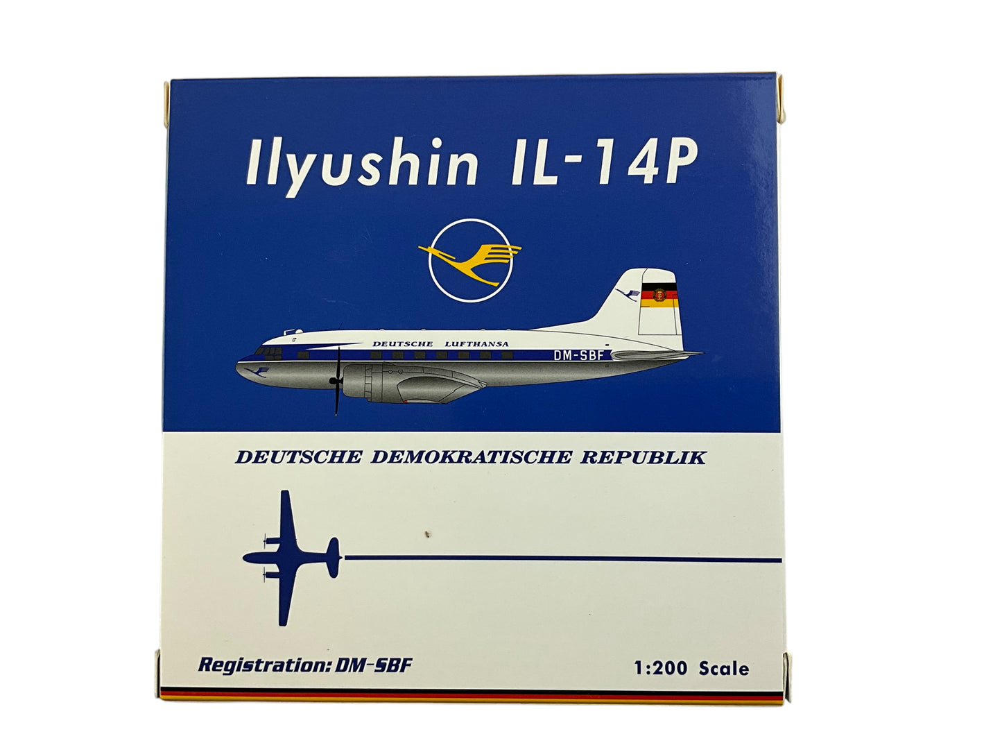 1/200 Phoenix (PH02026) Ilyushin IL14P (DM-SBF) Deusche Lufthansa DDR (limited Edition)