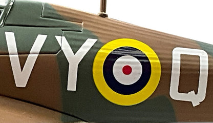 1/72 Corgi (49101) Hawker Hurricane Mk.1 (P3854 / VY-Q) flown by Sqdn.Ldr. Peter Townsend 65 Sqdn. R.A.F. (Limited Edition) 2000 Release
