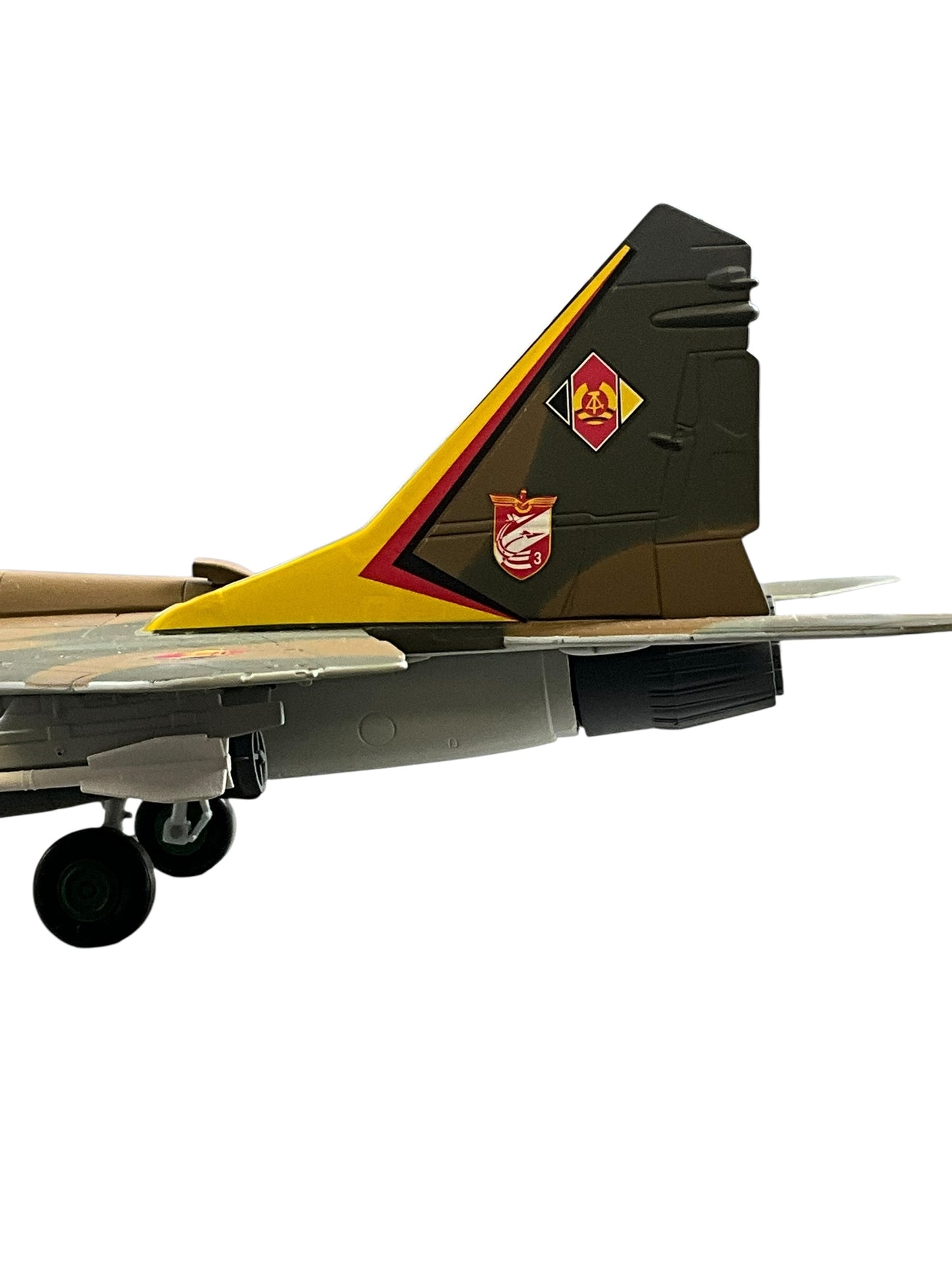 1/48 Franklin Mint/Armour (B11B605) Mig29A Fulcrum (604) DDR "Last Flight" GDR JG 3 Mig-29 Fulcrum, Pilot: Wladimir Komaroff, Luftstreitkräfte der Nationalen Volksarmee [LSK], East German Air Force (Limited Edition)