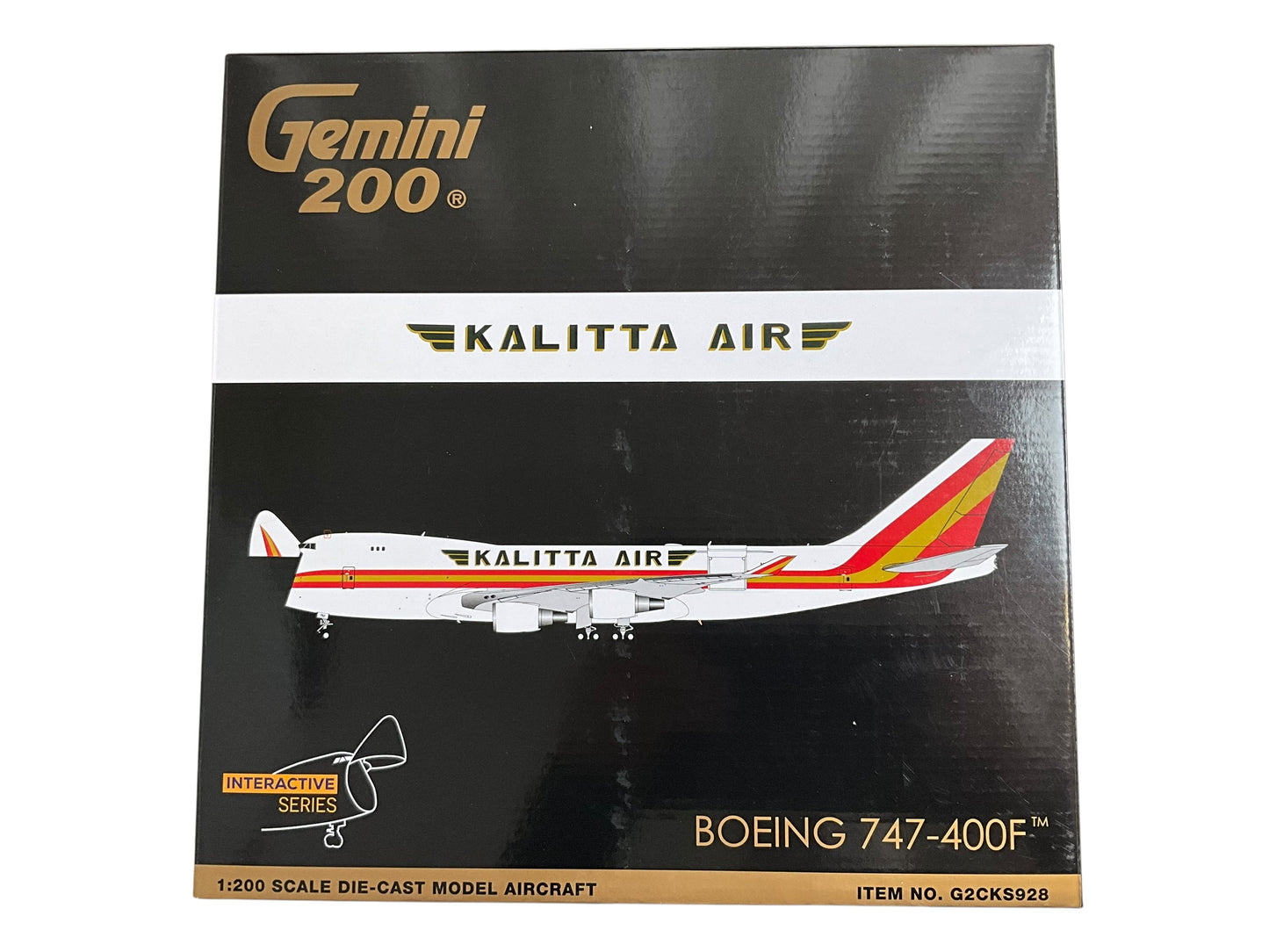 1/200 Gemini200 (G2CKS928) Boeing B747-400F (N782CK) "Interactive Series" Kalitta Air (Limited Edition) 2021 Release