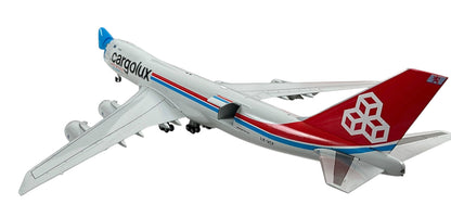 1/200 JC Wings (XX20079C) Boeing B747-8F (LX-VCF) "Not Without My Mask" (Interactive Series) Cargolux (Limited Edition) 2021 Release
