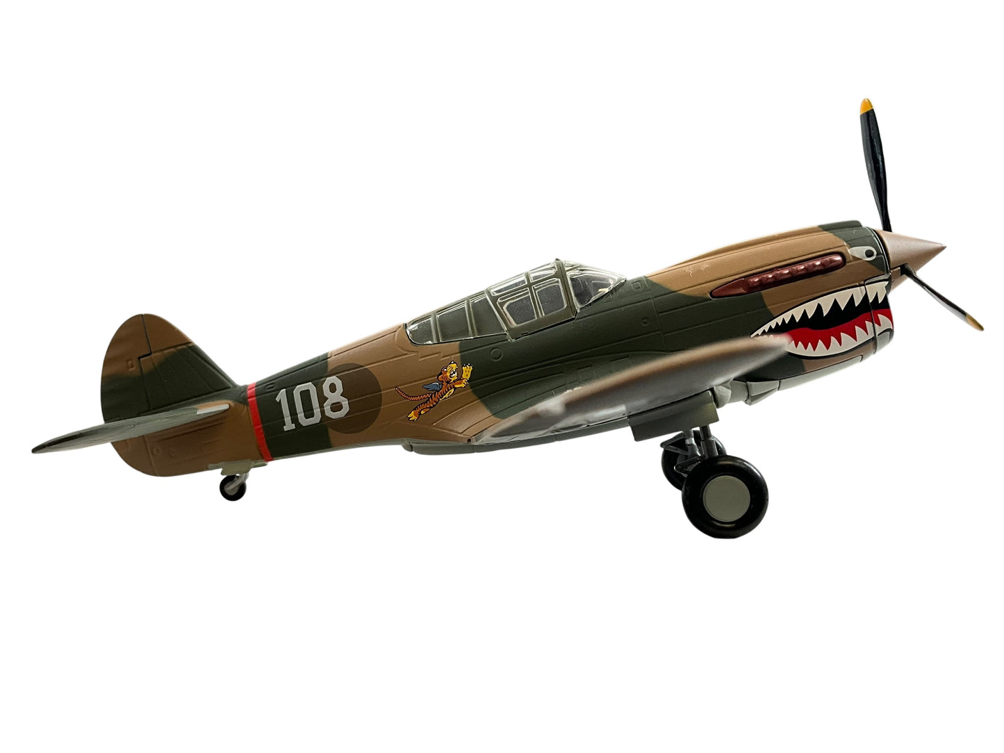 1/48 Franklin Mint/Armour (B11B628/98501) Curtiss P40 WarHawk (108) flown by WWII AVG "Ace" David Lee "Tex" Hill 2nd Pursuit Squadron "Flying Tigers" Chinese Nationalist Army Air Force (limited Edition)