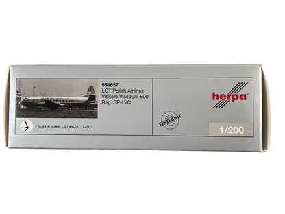 1/200 HERPA (HE554657) Vickers Viscount V804 (SP-LVC) LOT Polish Airlines 1962-1967