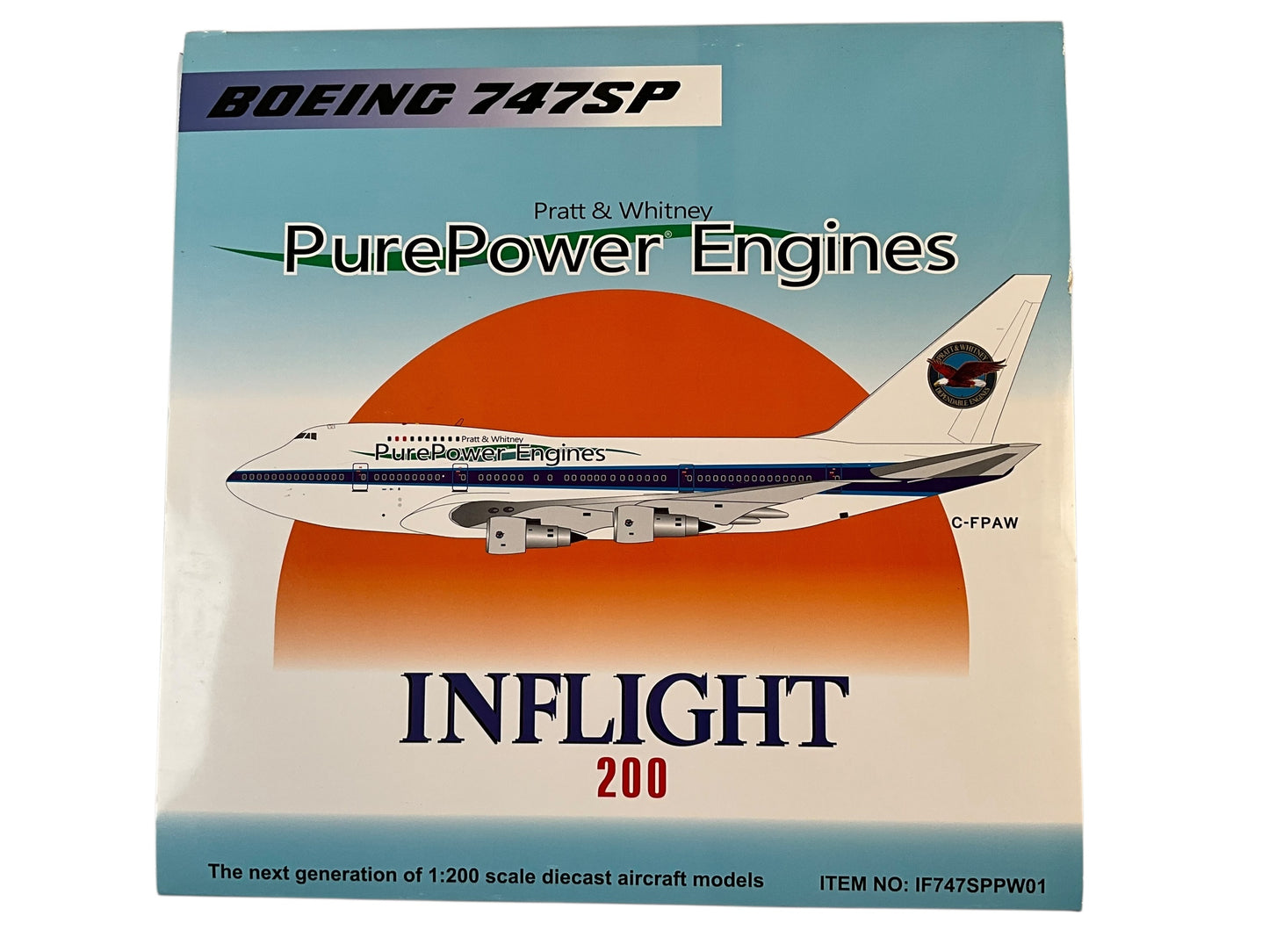 1/200 Inflight200 (IF747SPPW01) Boeing B747SP (C-FPAW) "Pure Power Engines" Pratt & Whitney Canada (Limited Edition)