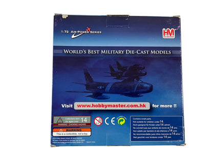 1/72 HobbyMaster (HA4312) North American F86F Sabre (52-4584) "Mig Mad Marine" of Major John Glenn (3rd Mercury Astronaut) 25th FS Suwon AB Korea 1953 U.S.A.F. (Limited Edition of Only 600)