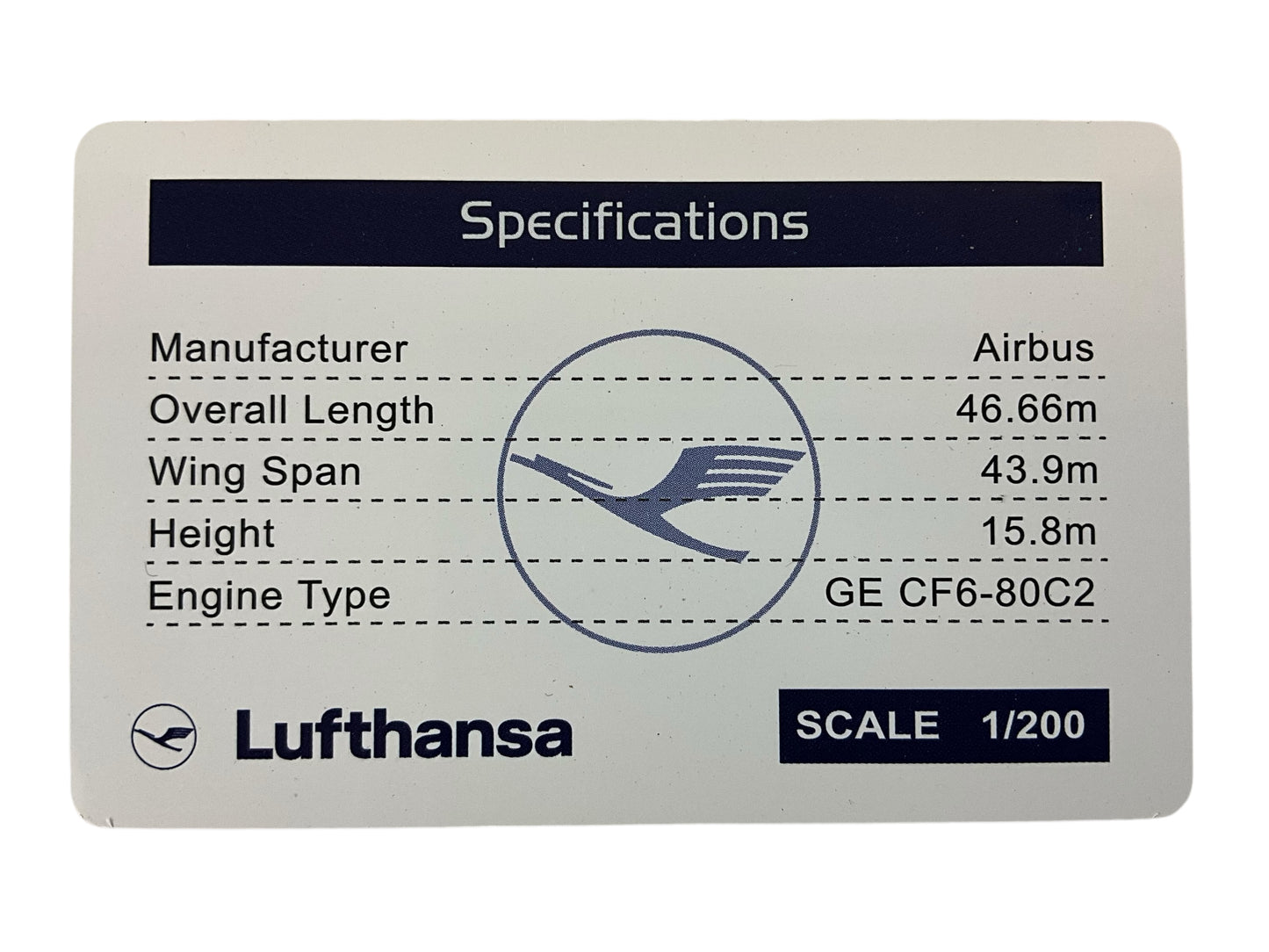 1/200 JC200 (EW2313004) Airbus A310-300 (D-AIDD) DLH 6th Livery - Lufthansa Express (Limited Edition)