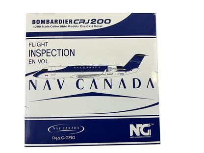 1/200 NG Model (52046) Bombardier CRJ200ER (C-GFIO) "Flight Inspection" 1st NAV Livery - NAV Canada (Limited Edition)