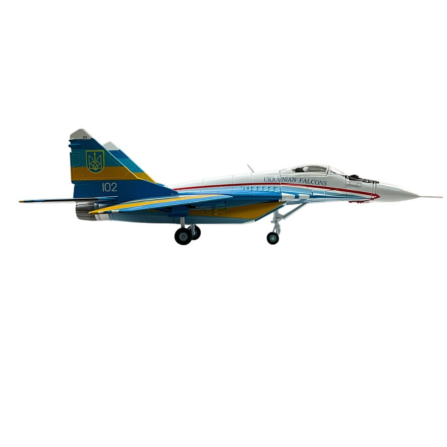 1/72 Corgi (US37505) MiG29A Fulcrum-C (White 102) "Ukrainian Falcons Display Team" Intl Air Tattoo, RAF Fairford 1997, Ukraine Air Force (Limited Edition #0562 of Only 1000)