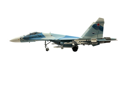 1/72 (Witty Wings) Sky Guardians (WTW-72-014-007) Sukhoi SU27 Flanker-B (Blue 38) "Evil Eye" 3-Tone Blue Splinter Pattern Camo, Russian Air Force (Limited Edition)