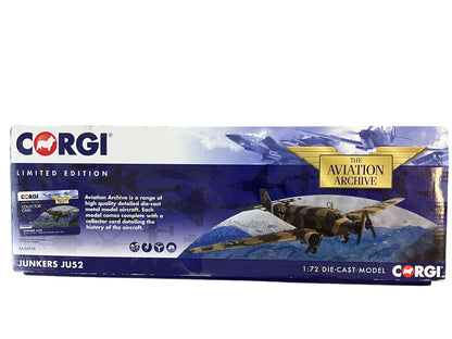 1/72 Corgi (AA36908) Junkers JU52 (4U-NH2) 2/KGzbV1 Operation Merkur, Crete 1941 (Limited Edition @1035 of Only 1200)