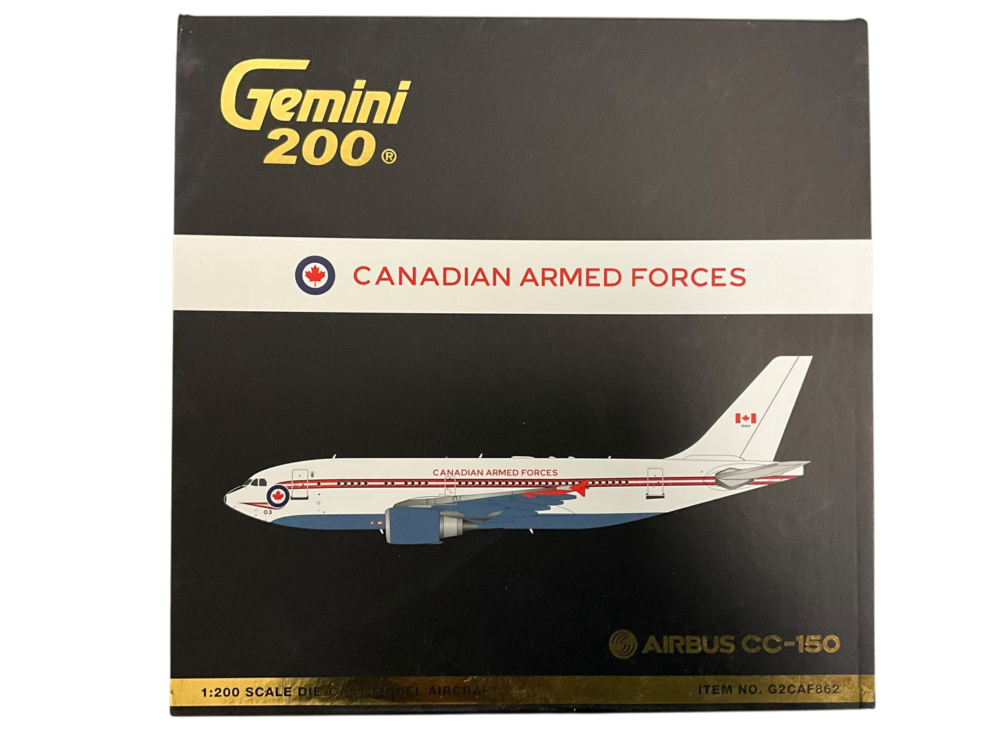 1/200 Gemini200 (G2CAF862) Airbus (A310-304) CC150 Polaris (150003) Hi-Vis White with Modified Lightning Bolt LIvery 437(T) "Husky" Sqdn, Canadian Armed Forces (Limited Edition) 2020 Release