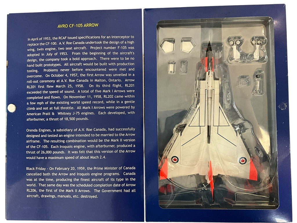 1/72 (HobbyMaster) Canadian Warplane Heritage Museum (CWH001) Avro (Canada) CF105 Arrow (25203) RL203 (Limited Edition of 3000)