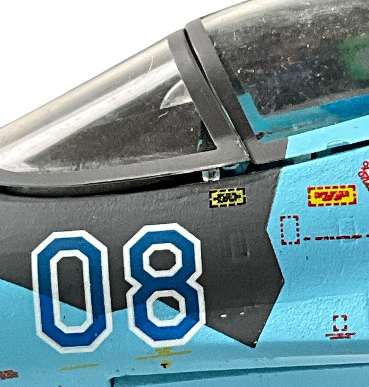 1/72 JC Wings (JCW-72-SU27-001) Sukhoi SU27 Flanker (Blue 08) Sky Blue Splinter Pattern Camo 831 Tactical Aviation Brigade, Ukraine Air Force (Limited Edition #599 of Only 720) 2022 Release