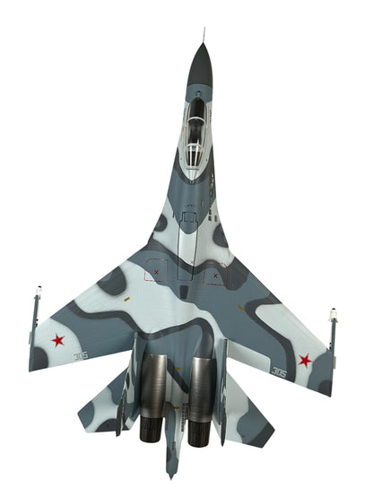 1/72 (Witty Wings) Sky Guardians (WTW-72-014-014) Sukhoi SU27SKM  Flanker-B (Blue 305) 3-Tone Grey Camo, Zhukovskiy AB 2003, Russia Air Force (Limited Edition #183 of Only 1000) 2011 Release