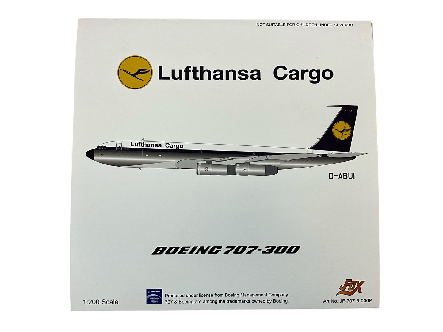 1/200 (Inflight200) J-Fox (JF-707-3-006P) Boeing B707-330C (D-ABUI) "Asia" 5TH Livery Lufthansa Cargo (Limited Edition)