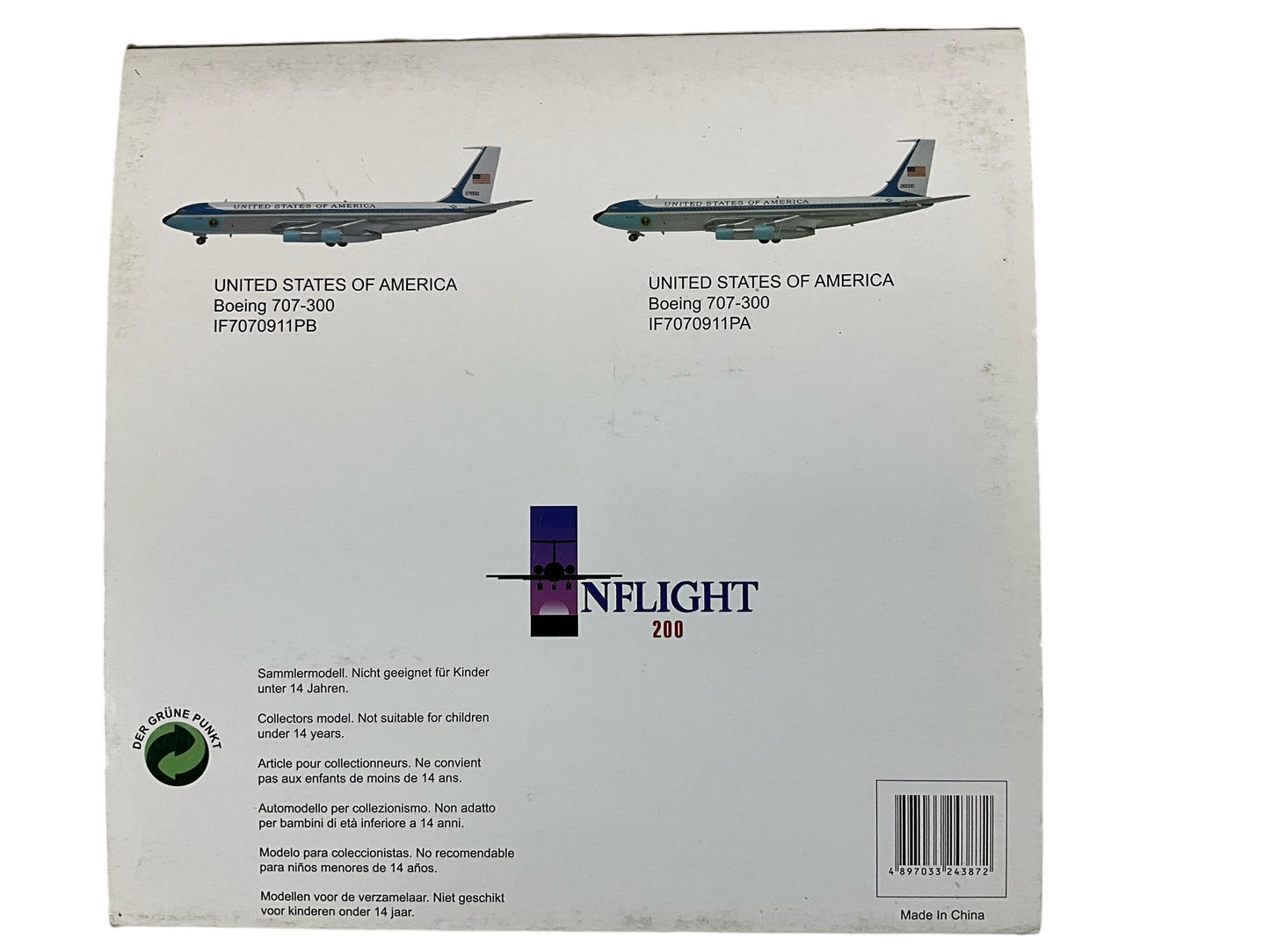 1/200 INFLIGHT200 BOEING B707-396C WARDAIR CANADA Ltd (LIMITED EDITION #105 of ONLY 144)