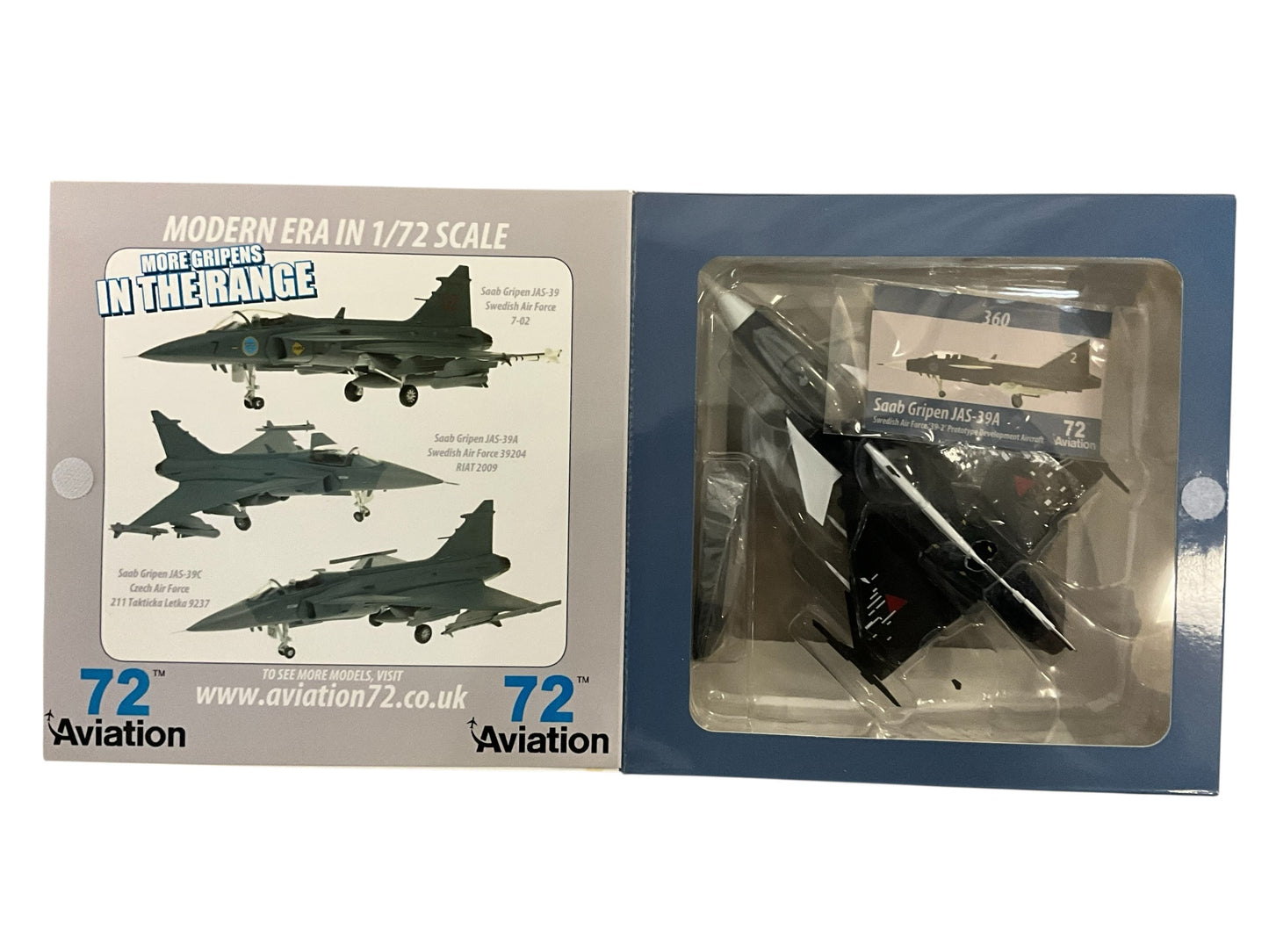 1/72 Aviation72 (AV72-43-004) Saab JAS39A Gripen (39-2) "#2 Prototype Development Aircraft" Swedish Air Force (Limited Edition of Only 360)