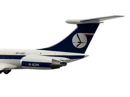 1/200 Herpa Ilyushin IL62M LOT Polish Airlines