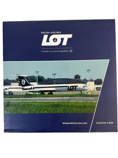 1/200 Herpa Ilyushin IL62M LOT Polish Airlines