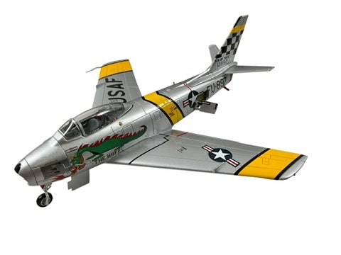 1/72 HobbyMaster (HA4301) North American F86F Sabre (FU897 c/n 12897) "The Huff" flown by Lt. Jim Thompson (2 Kills) 1953 Suwon AB, South Korea, 39th FS, 51st FW,  U.S.A.F. (Limited Edition of 2000)