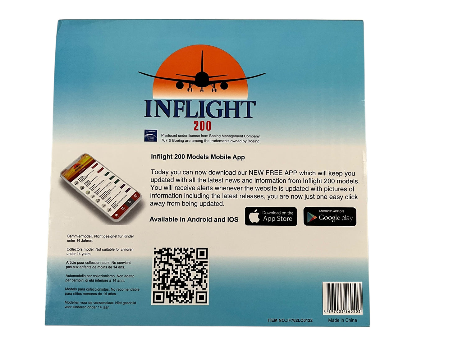 1/200 Inflight200 (IF762LO0122) Boeing B767-25DER (SP-LOA) LOT Polish Airlines (Limited Edition) 2022 Release