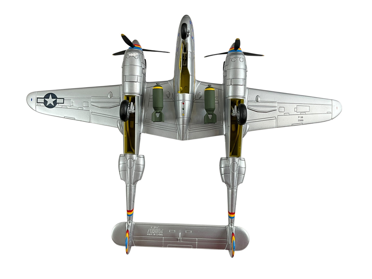 1/48 Armour/Franklin Mint (ART.98137/B11B283) Lockheed P38L-1 Lightning (44-24843 / 100) "Putt Putt Maru" Col. Charles McDonald (27 Kills) 475th F.G. 5th AF U.S.A.A.F. , Clark Field, Phillipines March 1945 WWII (Limited Edition)