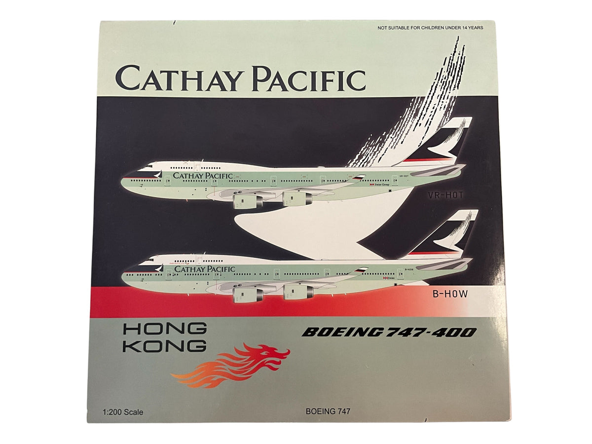 1/200 Blue Box (BBOX-CX-01 / BBOX-CATH-889) Boeing B747-400 (B-HOW)  "Asia's World City - Hong Kong" Cathay Pacific (Limited Edition 200 to 250 units) 2013 Release